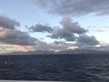 View of Oahu from NOAA Ship Okeanos Explorer.