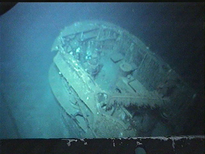 View inside the conning tower of the German U-boat U-166.