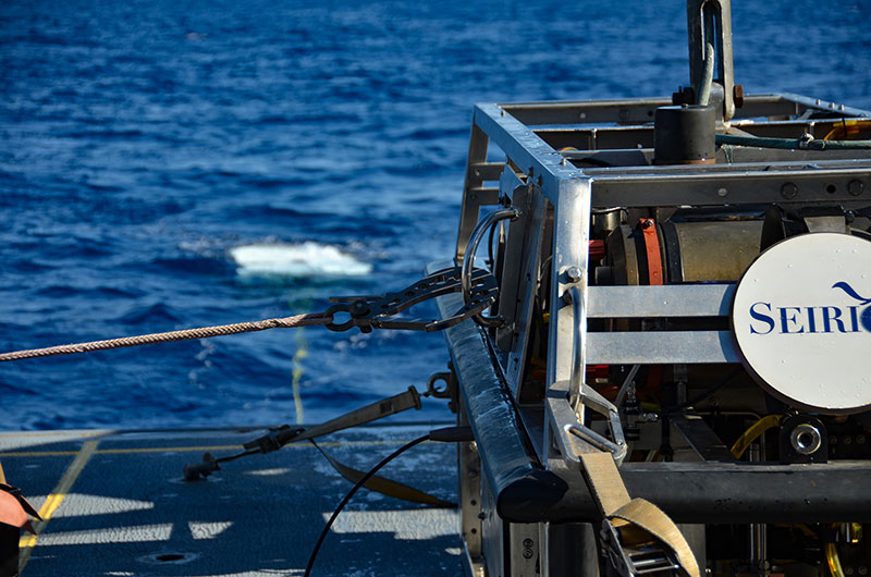 ROV Seirios on the aft deck of NOAA Ship Okeanos Explorer.