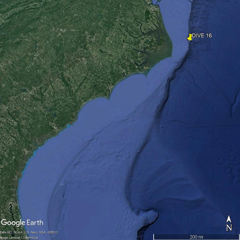 Location of NOAA Ship Okeanos Explorer on June 30, 2018.