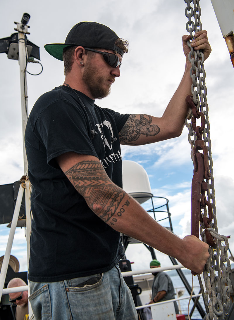 When James Scott sailed to American Samoa he decided to get a traditional Samoan tattoo with two of his ship mates.