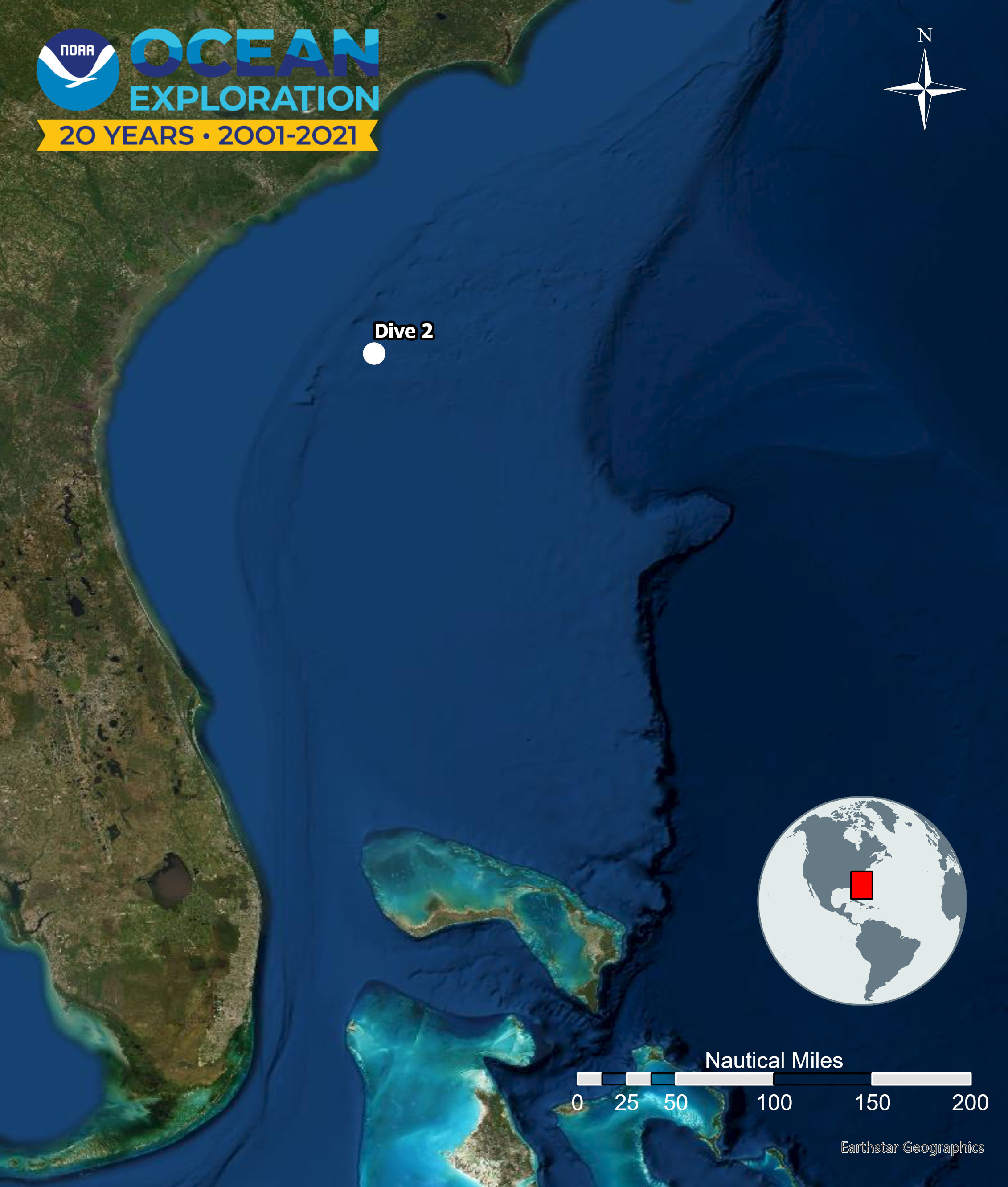 The location of Windows to the Deep 2021 Dive 02: UCH Target.