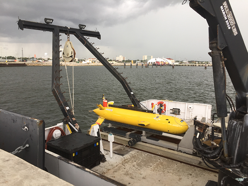 Autonomous underwater vehicle <i>Eagle Ray</i> is one of the two uncrewed systems that will be tested during the 2023 EXPRESS: Exploration of Central California Coast (AUV and Mapping) expedition.