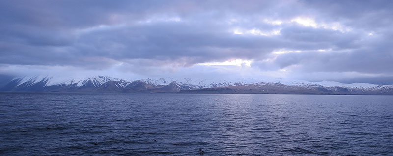 Tanaga Bay, located off southwest part of the Aleutian Islands, Alaska.