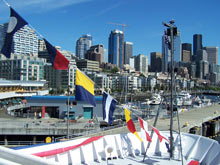 View a slideshow of the NOAA Ship Okeanos Explorer commissioning at Pier 66 in Seattle, WA.