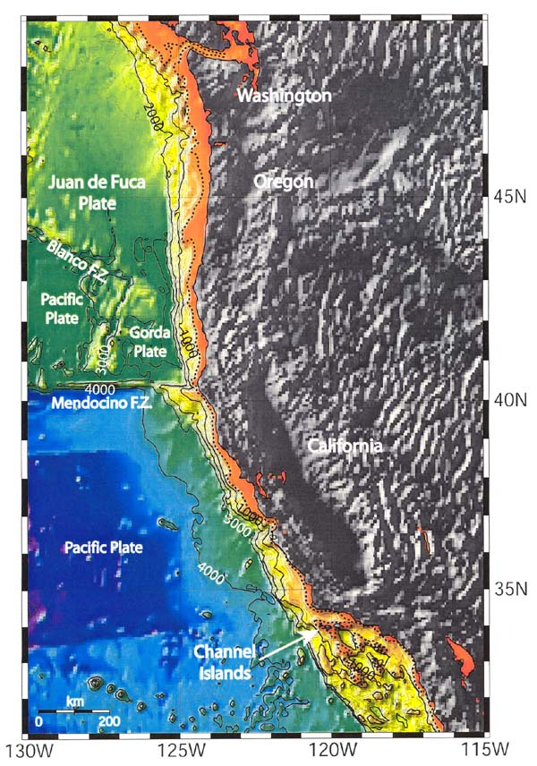 15,000 - 20,000 year-old shoreline