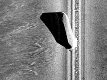 side scan sonar image of the Isaac M. Scott