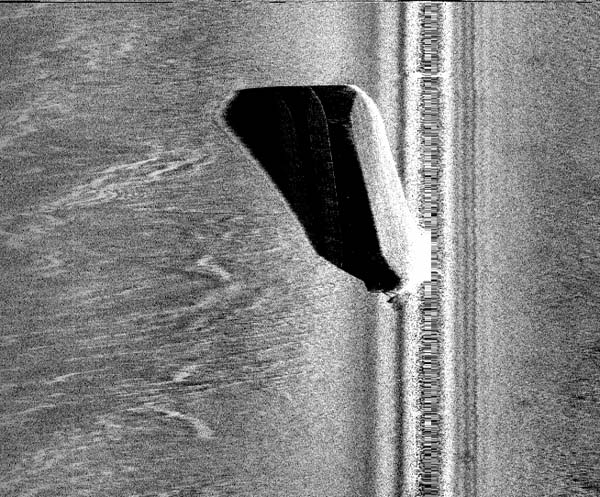 side scan sonar image of the IM Scott