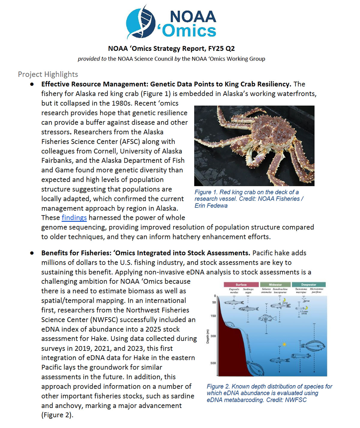 NOAA 'Omics Strategy button