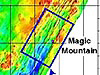 Pencil-beam bathymetry of Magic Mountain area