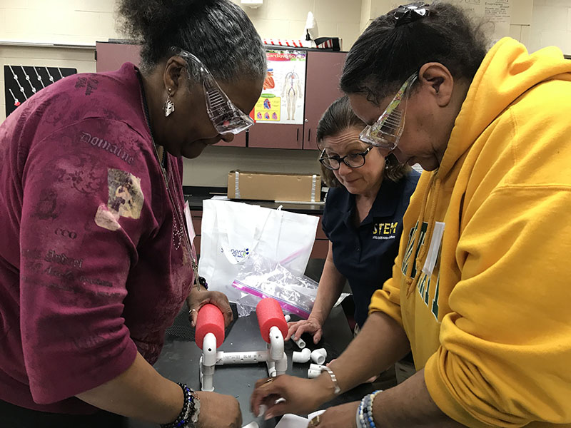 Educators engage during a USNA/NOAA Ocean Exploration cooperative Engineering to Explore the Ocean professional development workshop.